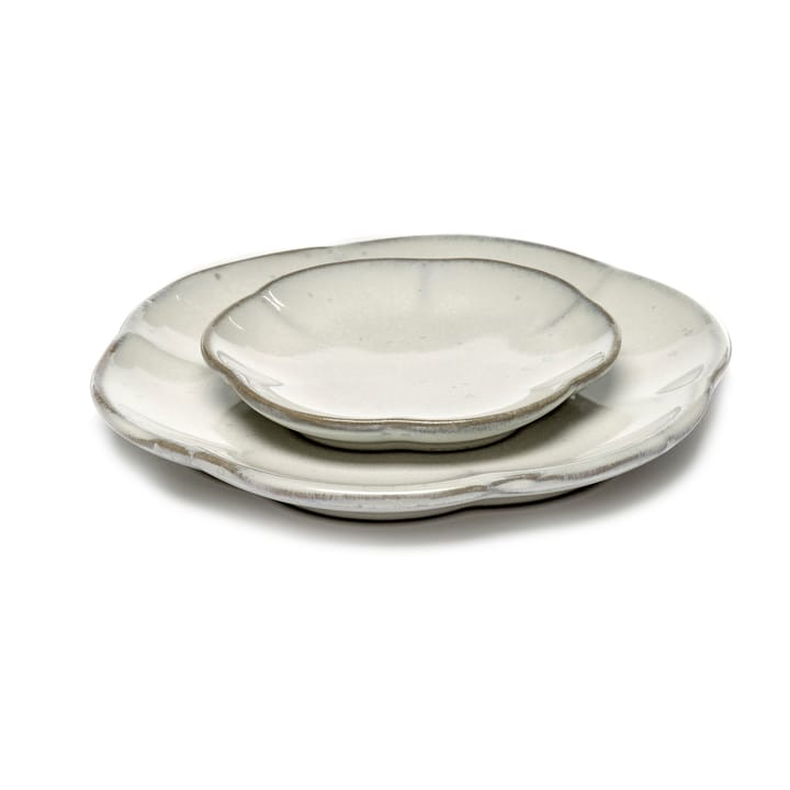 Assiette stri�ée Inku S Ø8,9 cm, Blanc Serax