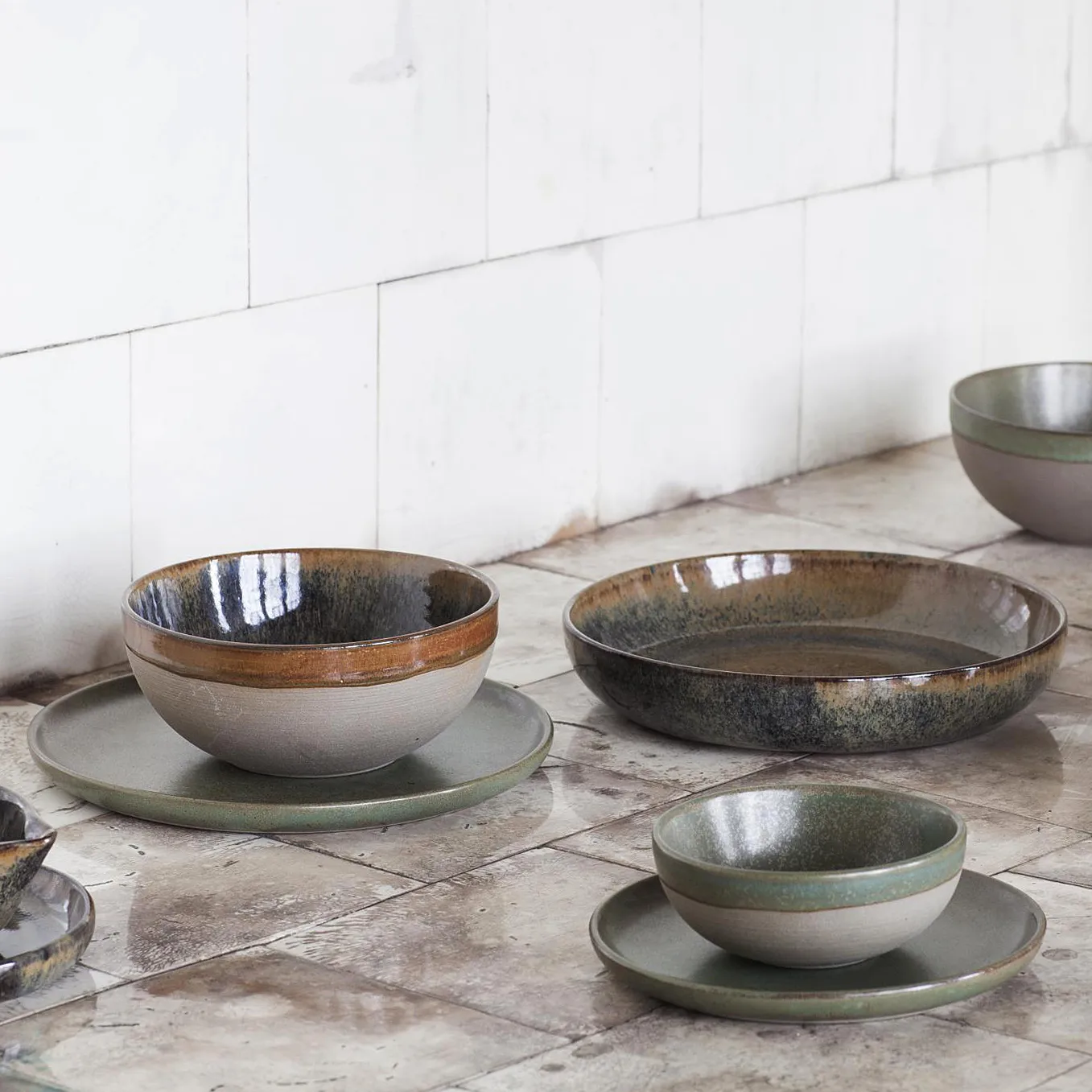 Assiette Surface 24 cm, Camogreen Serax