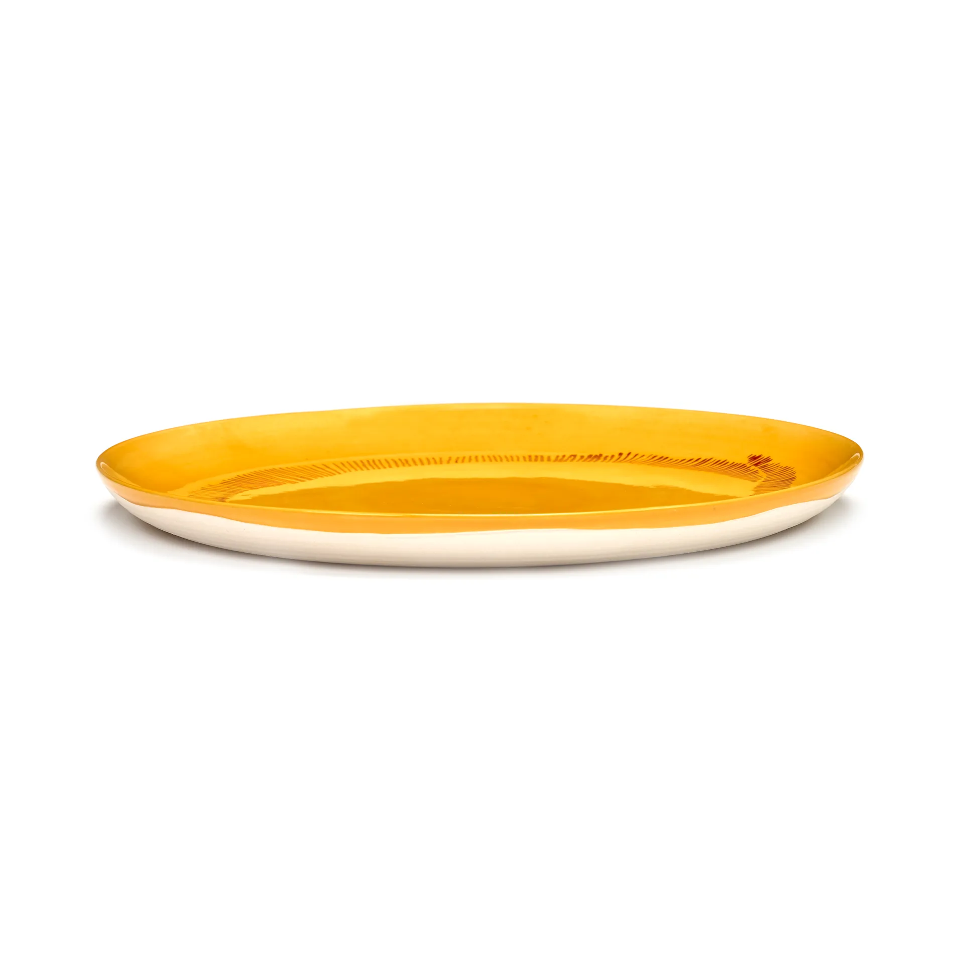 Assiettes Ottolenghi Feast L Ø26,5 cm lot de 2, Yellow stripes-red Serax