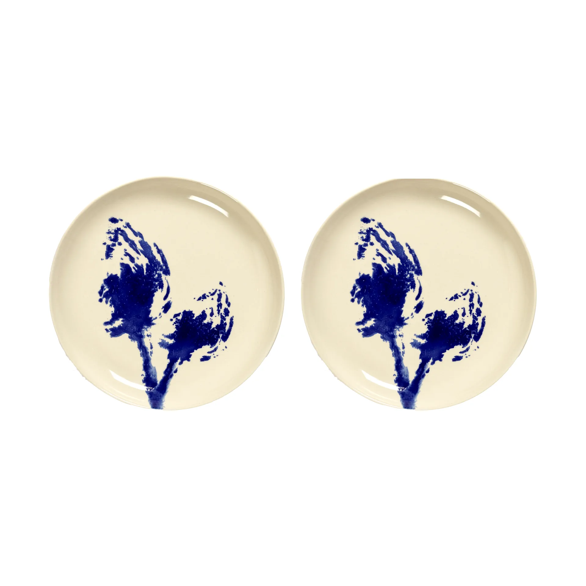 Assiettes Ottolenghi Feast S Ø19 cm lot de 2, White-artichoke blue Serax