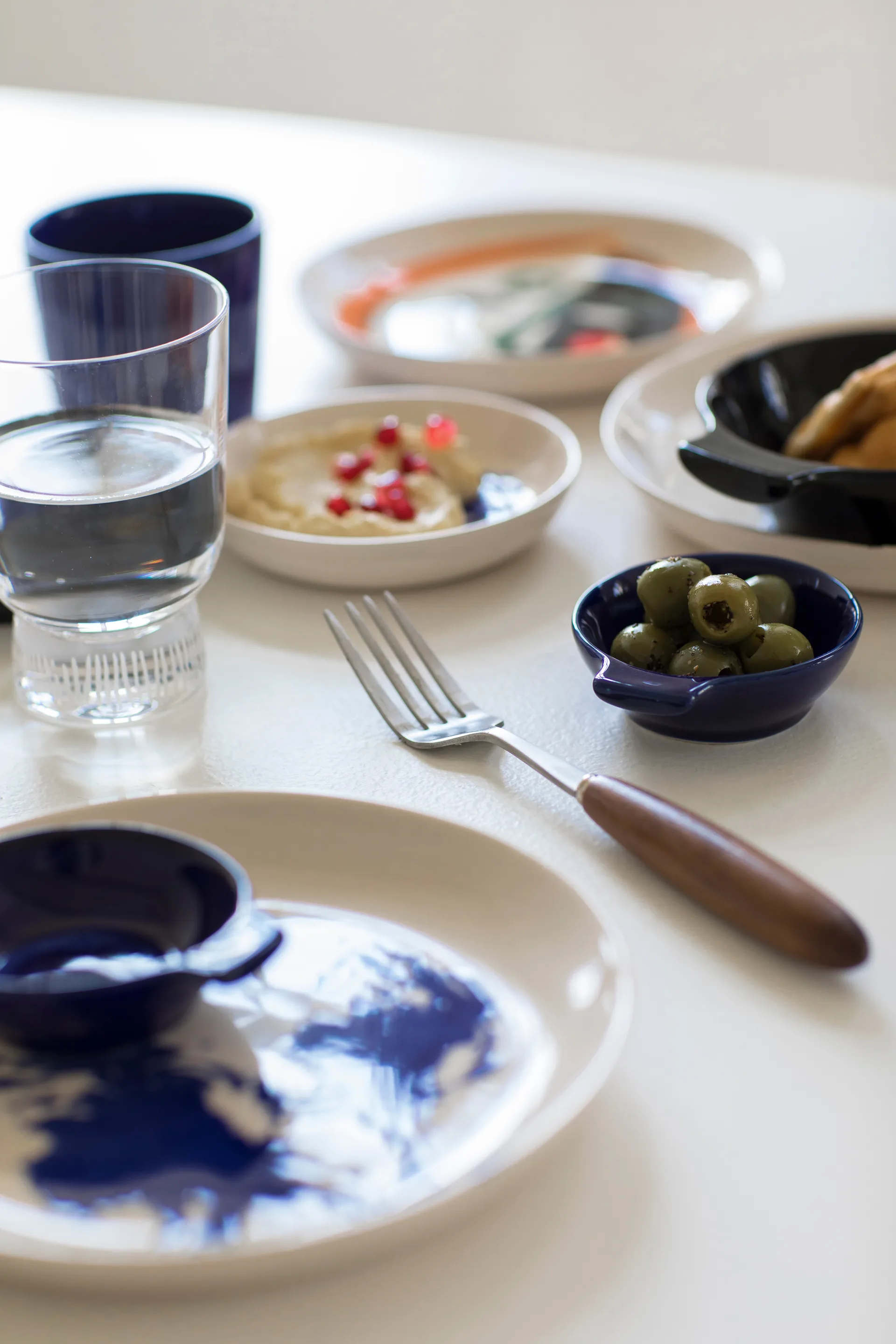 Assiettes Ottolenghi Feast S Ø19 cm lot de 2, White-artichoke blue Serax