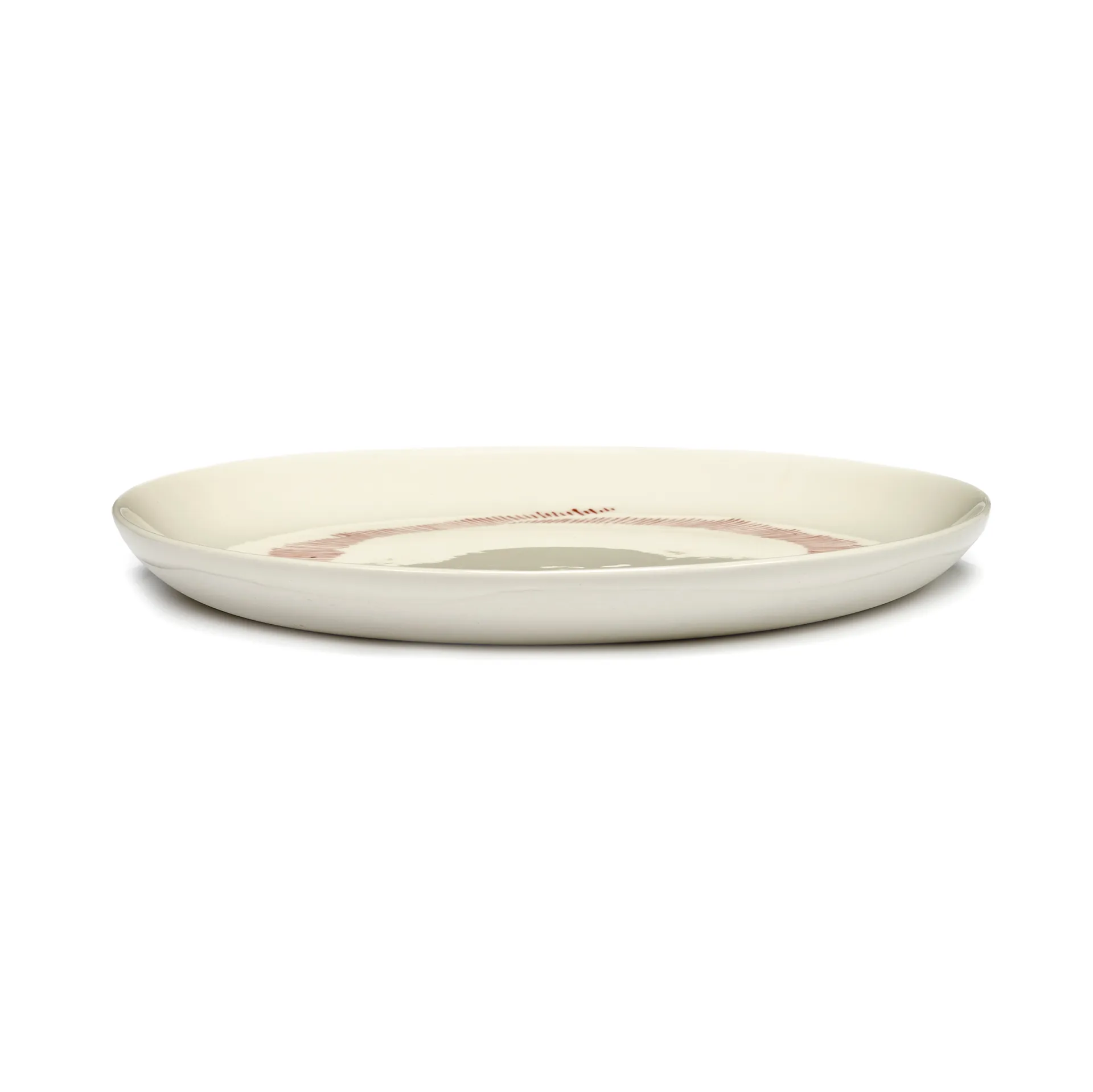 Assiettes Ottolenghi Feast S Ø19 cm lot de 2, White stripes-red Serax