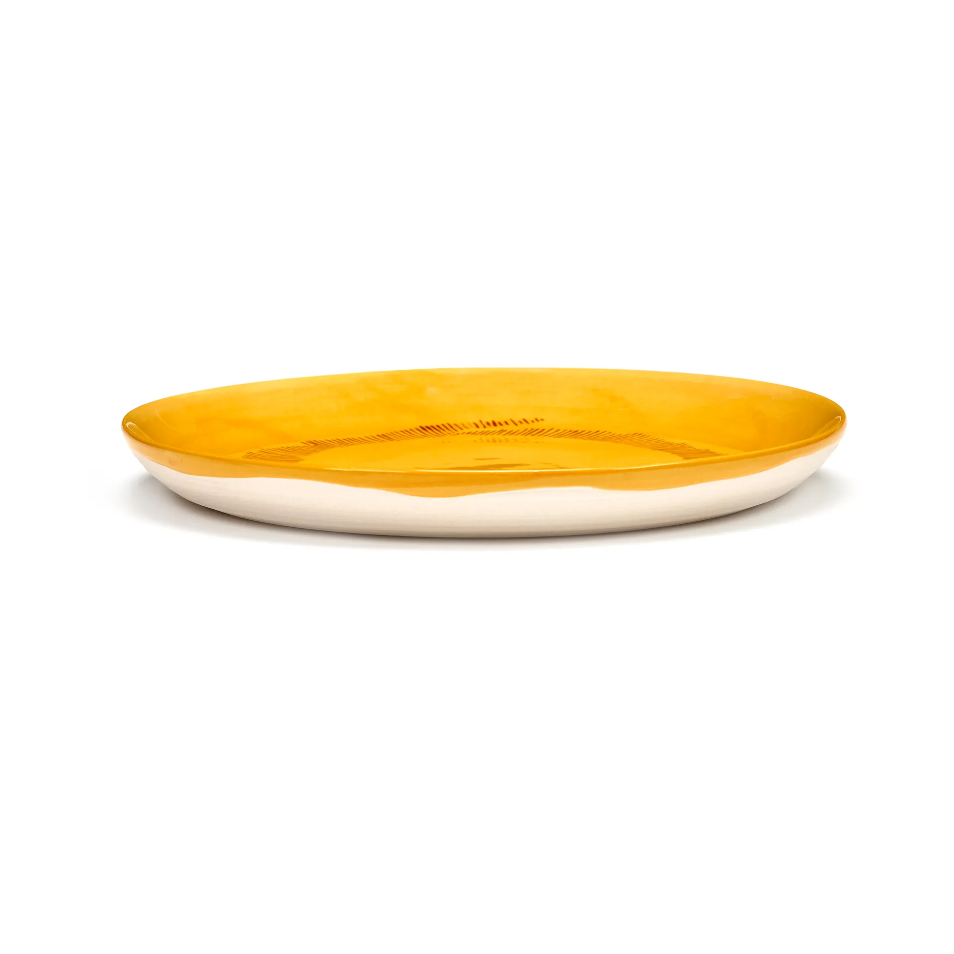 Assiettes Ottolenghi Feast S Ø19 cm lot de 2, Yellow stripes-red Serax