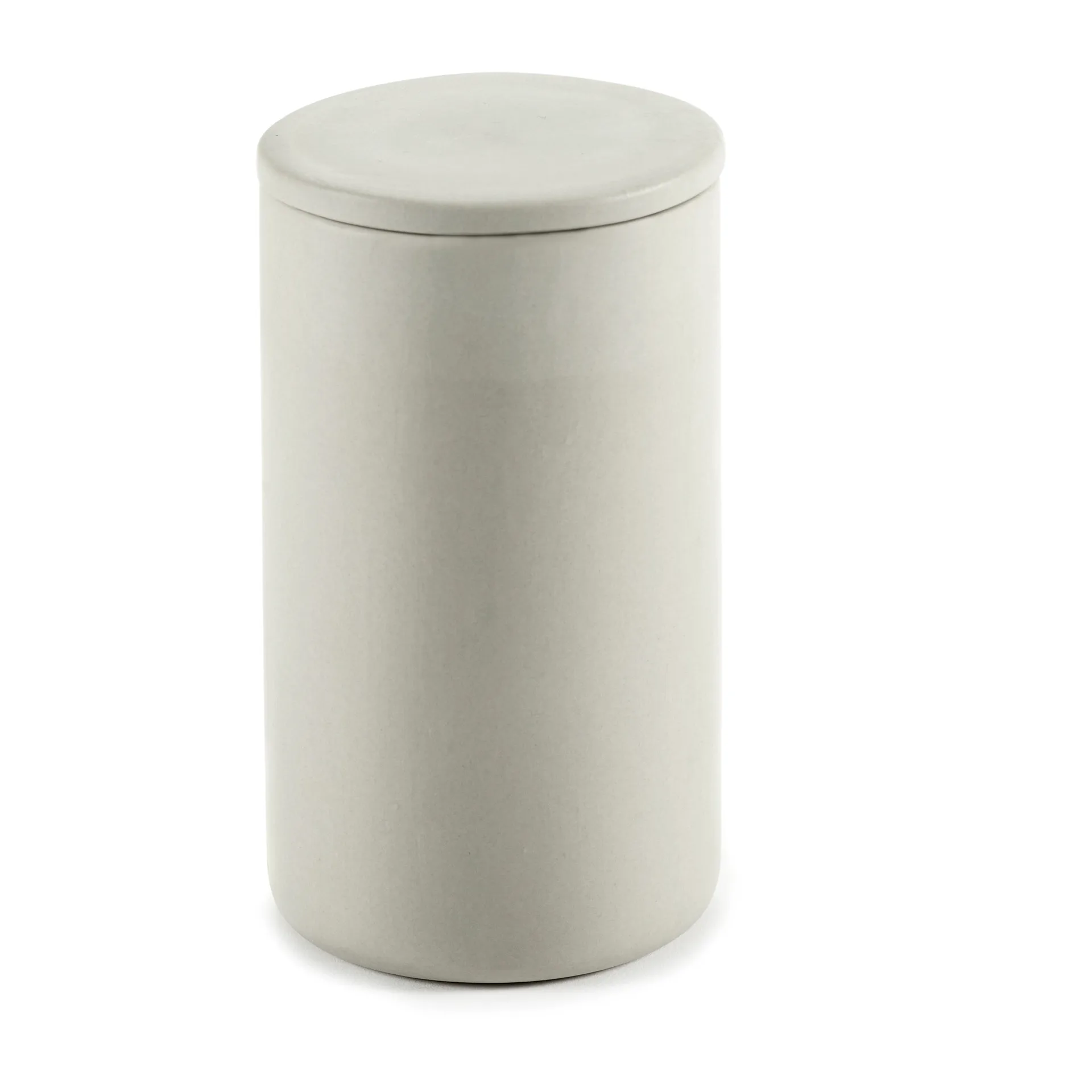 Bocal de stockage rond avec couvercle Cose haut Ø7 cm, Beige Serax
