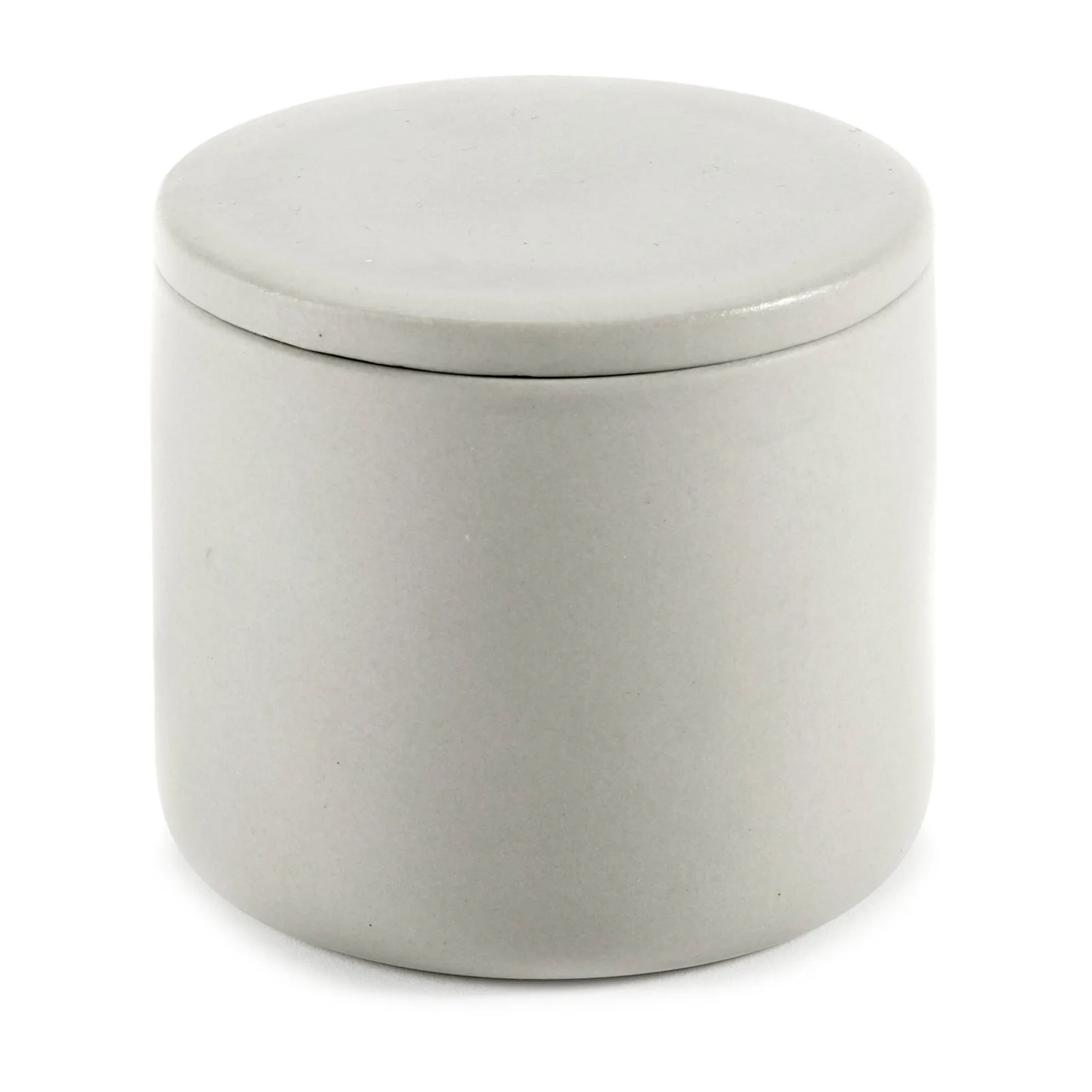 Bocal de stockage rond avec couvercle Cose S bas Ø7 cm, Beige Serax