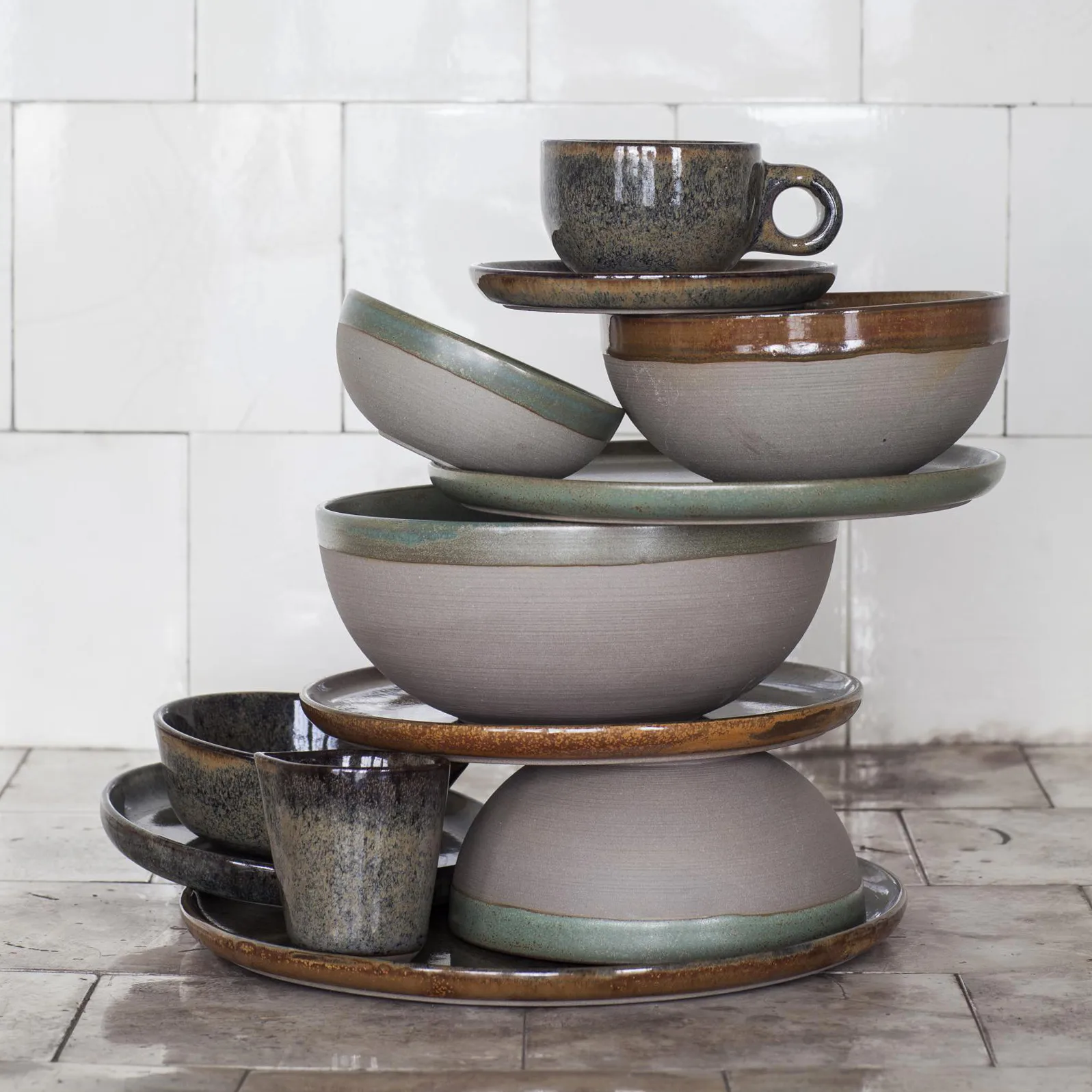 Bol de service Surface 15 cm, Rusty brown Serax