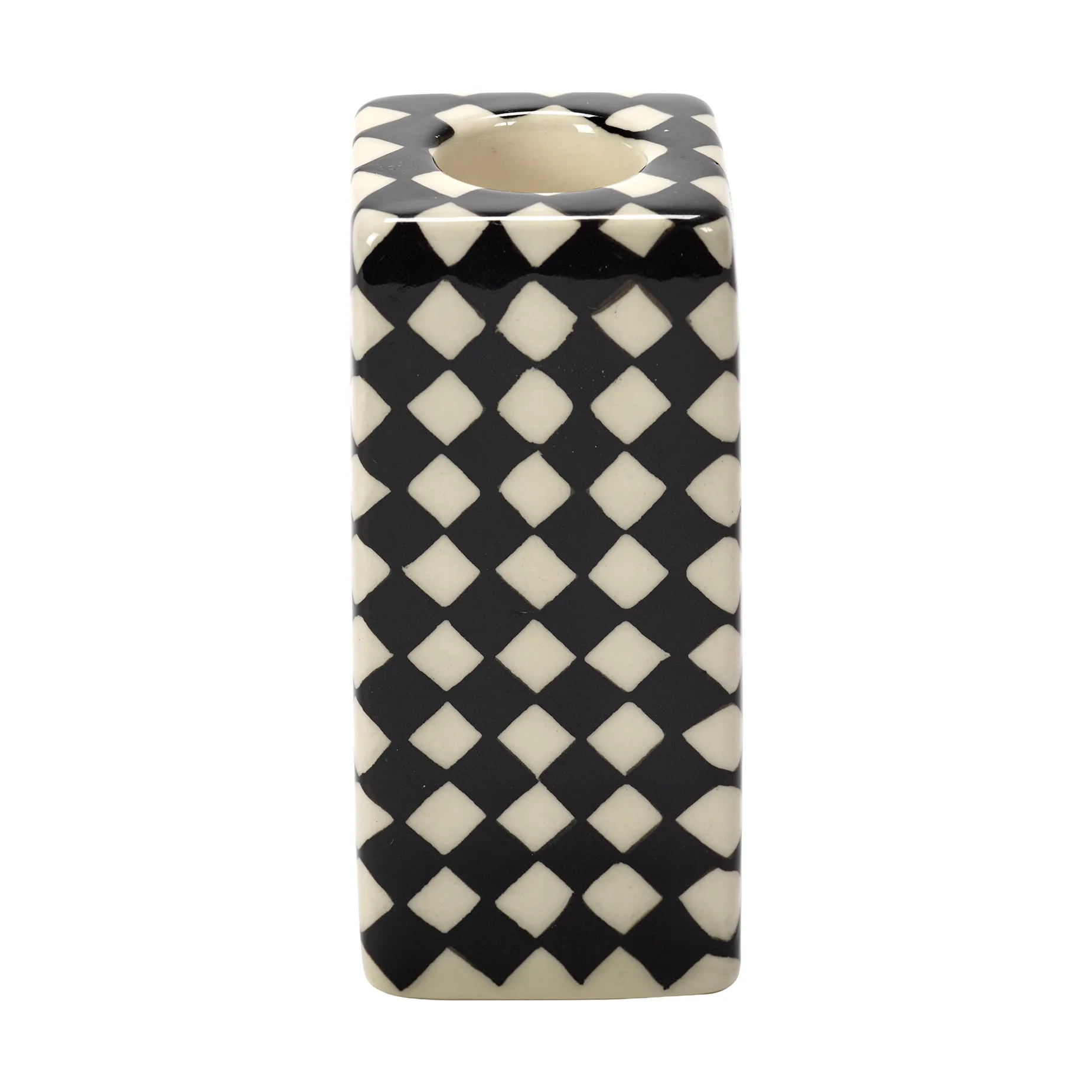 Bougeoir Les Objets Mouleversants N°1, Black-white Serax