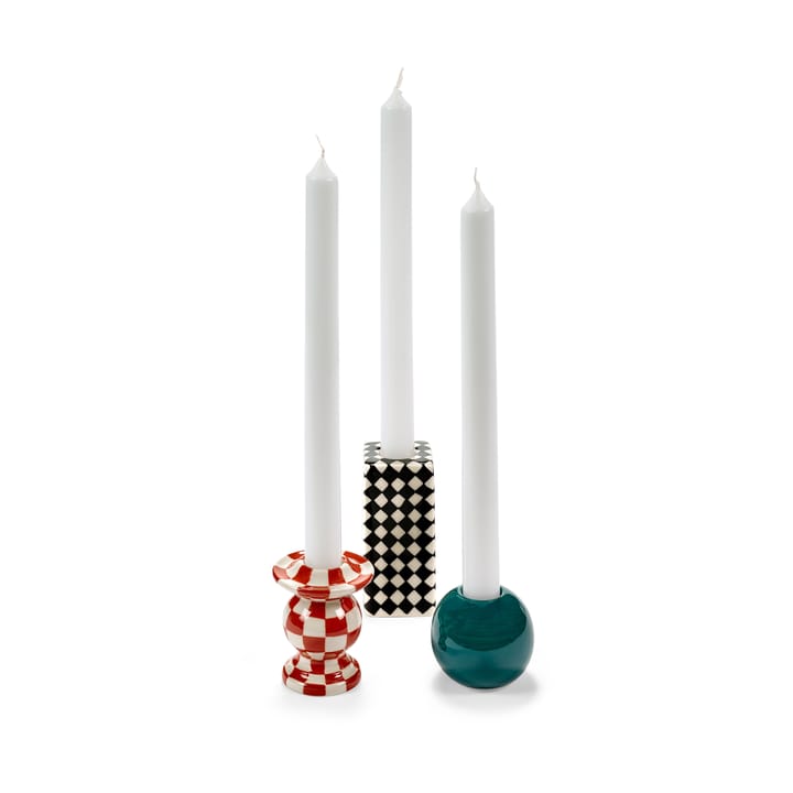 Bougeoir Les Objets Mouleversants N°2, Red-white Serax