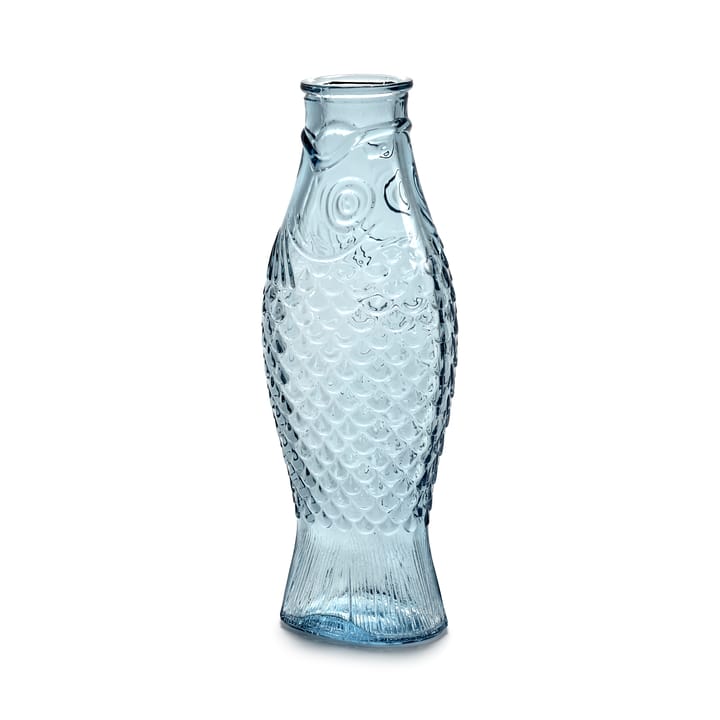 Bouteille en verre Fish & Fish 1 l - Light blue - Serax