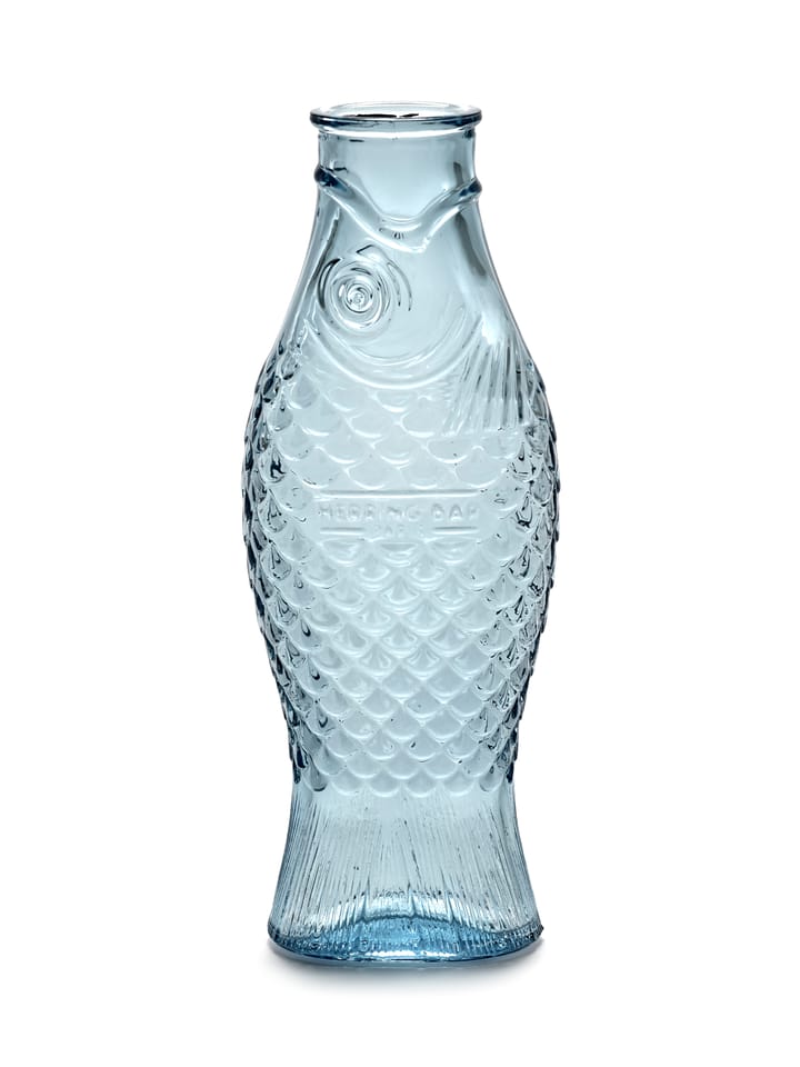Bouteille en verre Fish & Fish 1 l - Light blue - Serax