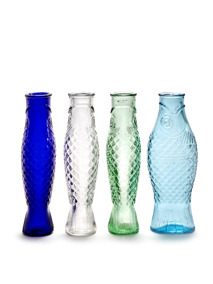 Bouteille en verre Fish & Fish 1 l - Light blue - Serax