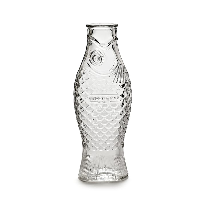 Bouteille en verre Fish & Fish 1 l - Transparent - Serax