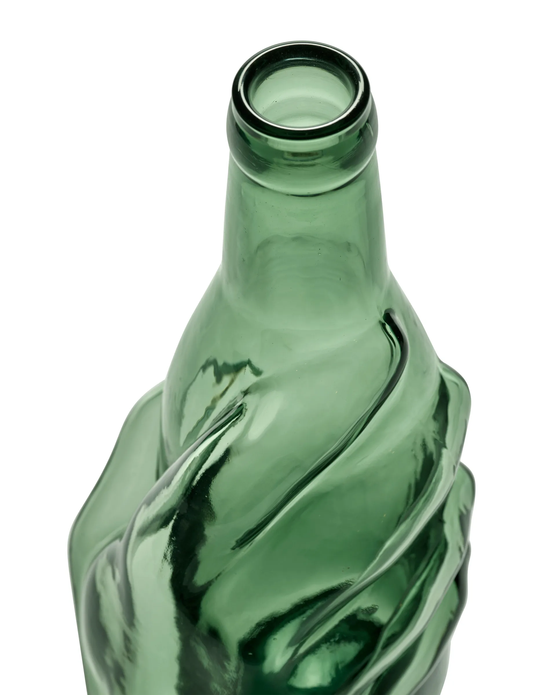 Carafe Les Objets Mouleversants 0,95 L, Emerald green Serax