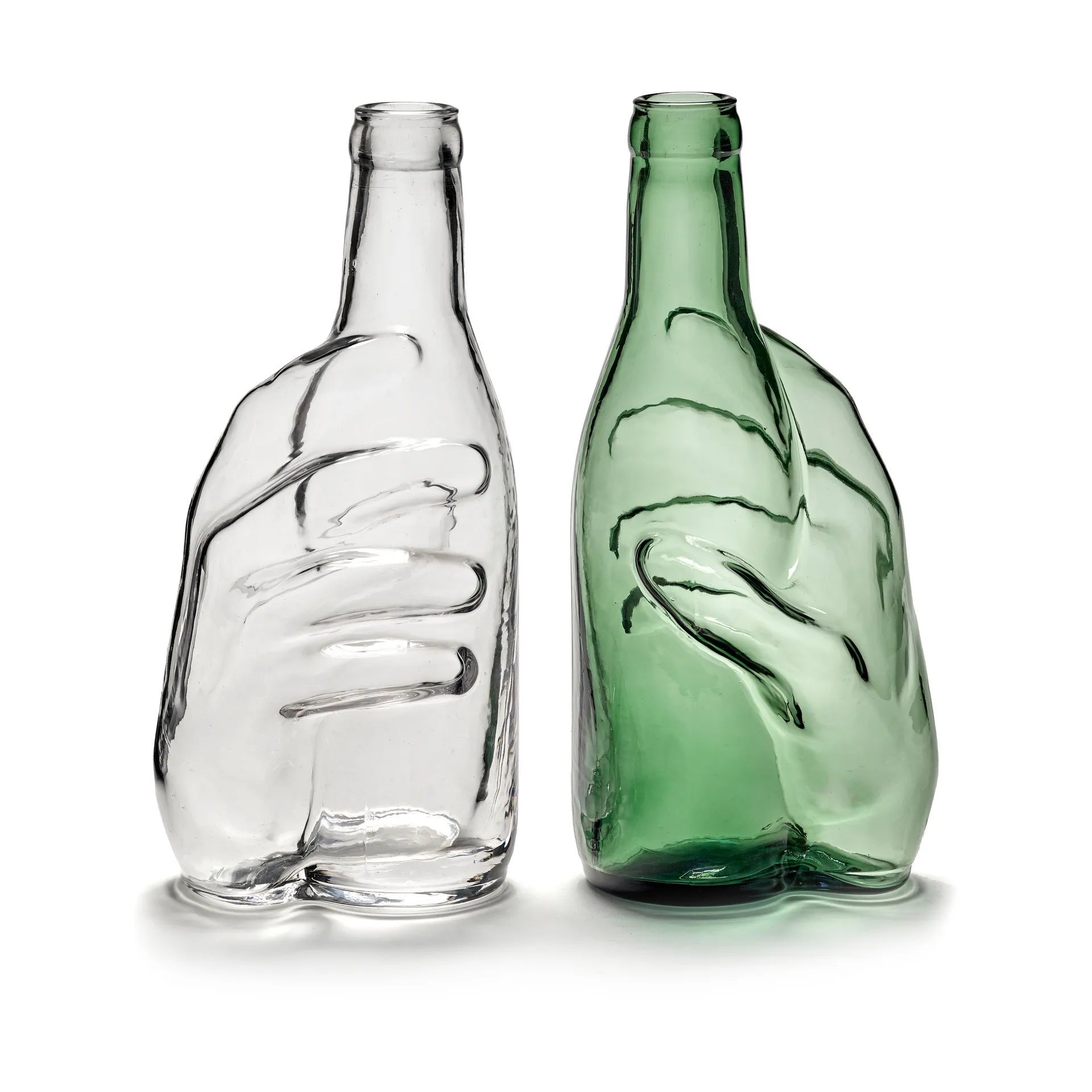 Carafe Les Objets Mouleversants 0,95 L, Emerald green Serax
