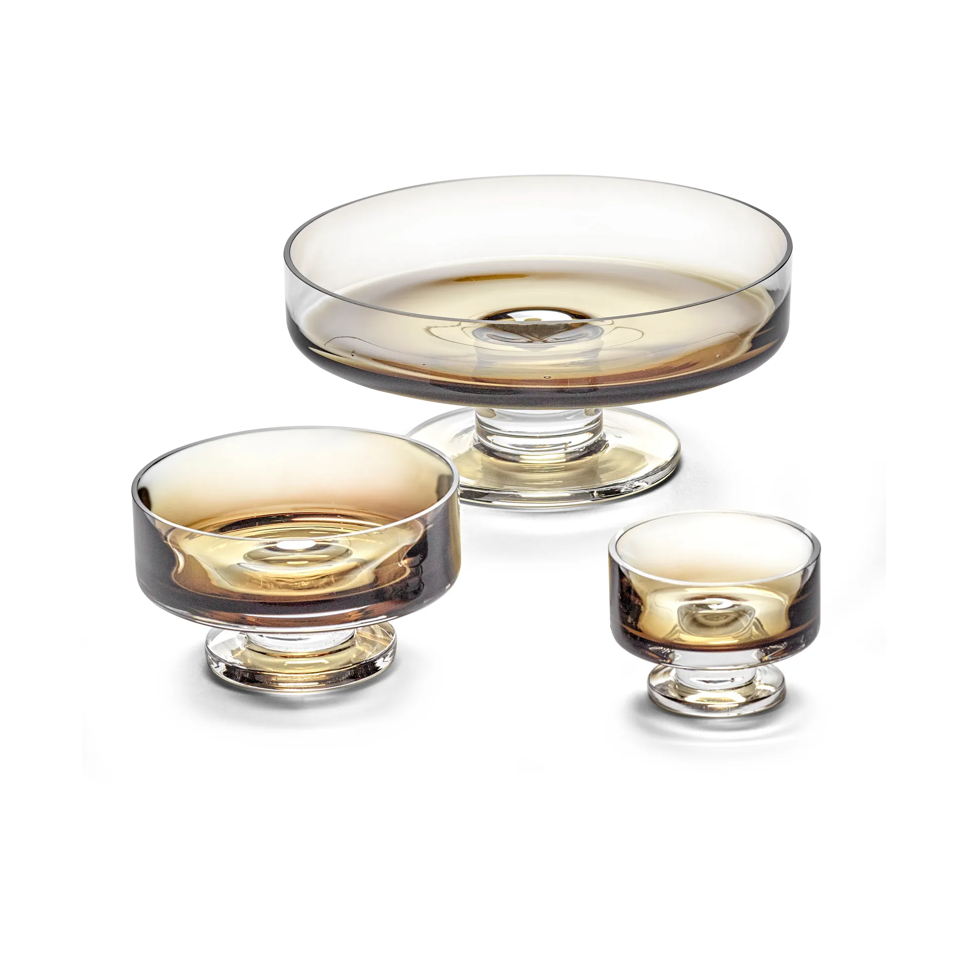 Coupe basse sur pied Zuma M Ø13,6 cm, Ambre Serax