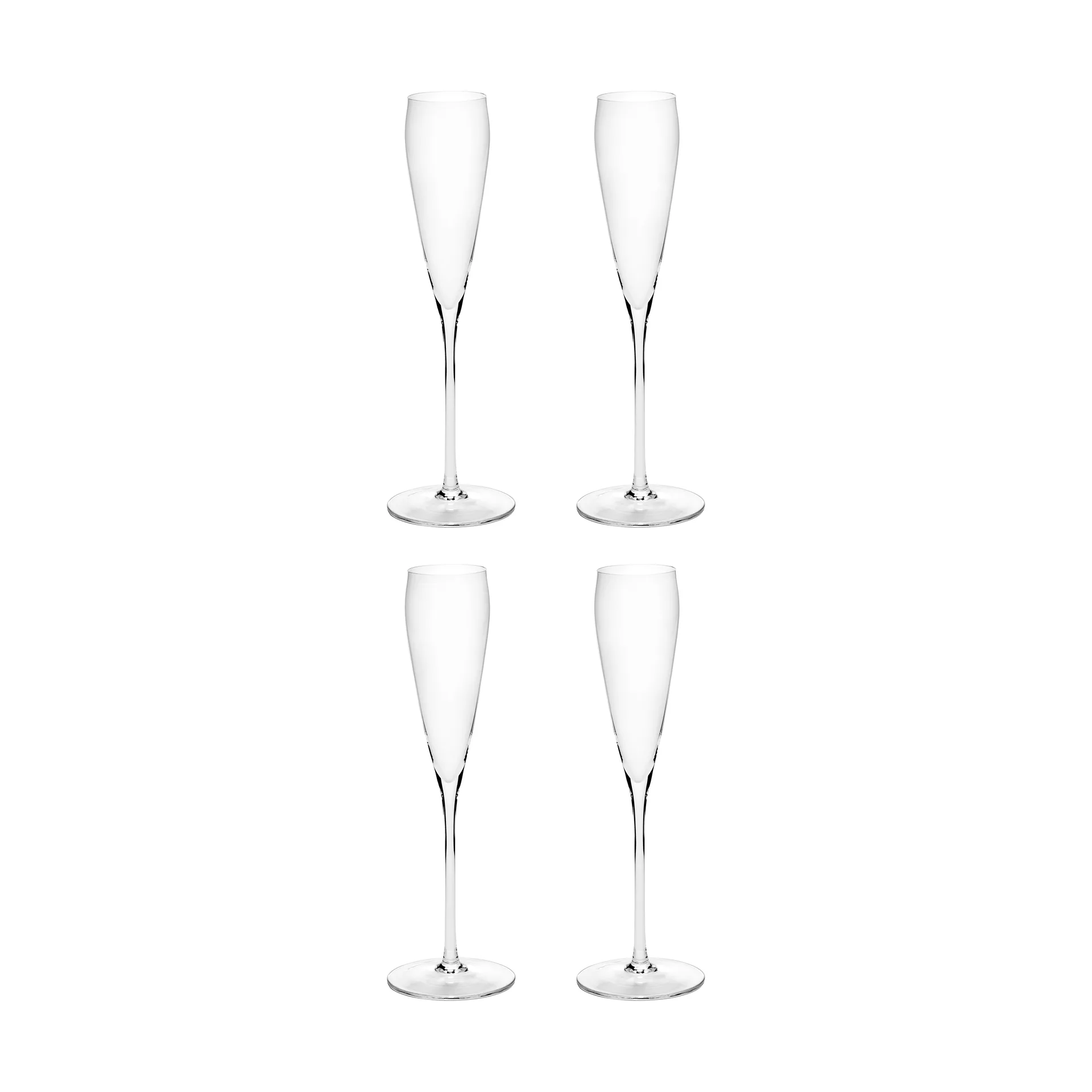 Flûte à champagne Silhouette 15 cl lot de 4, Clair Serax