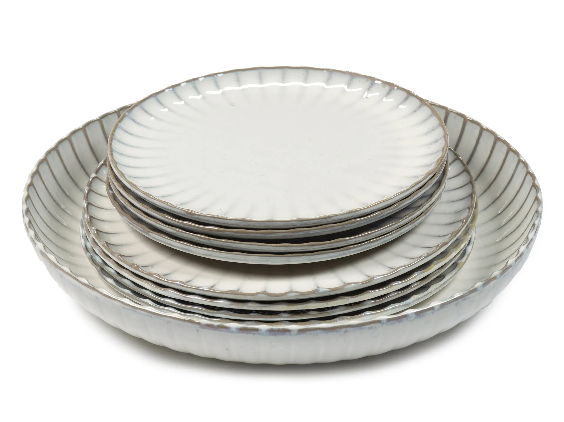 Inku dinner set 9 pièces, White Serax
