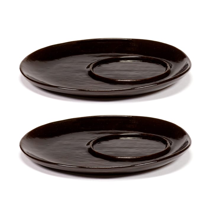 La Mère soucoupe pour tasse à café Ø14,5 cm lot de 2 - Dark brown - Serax