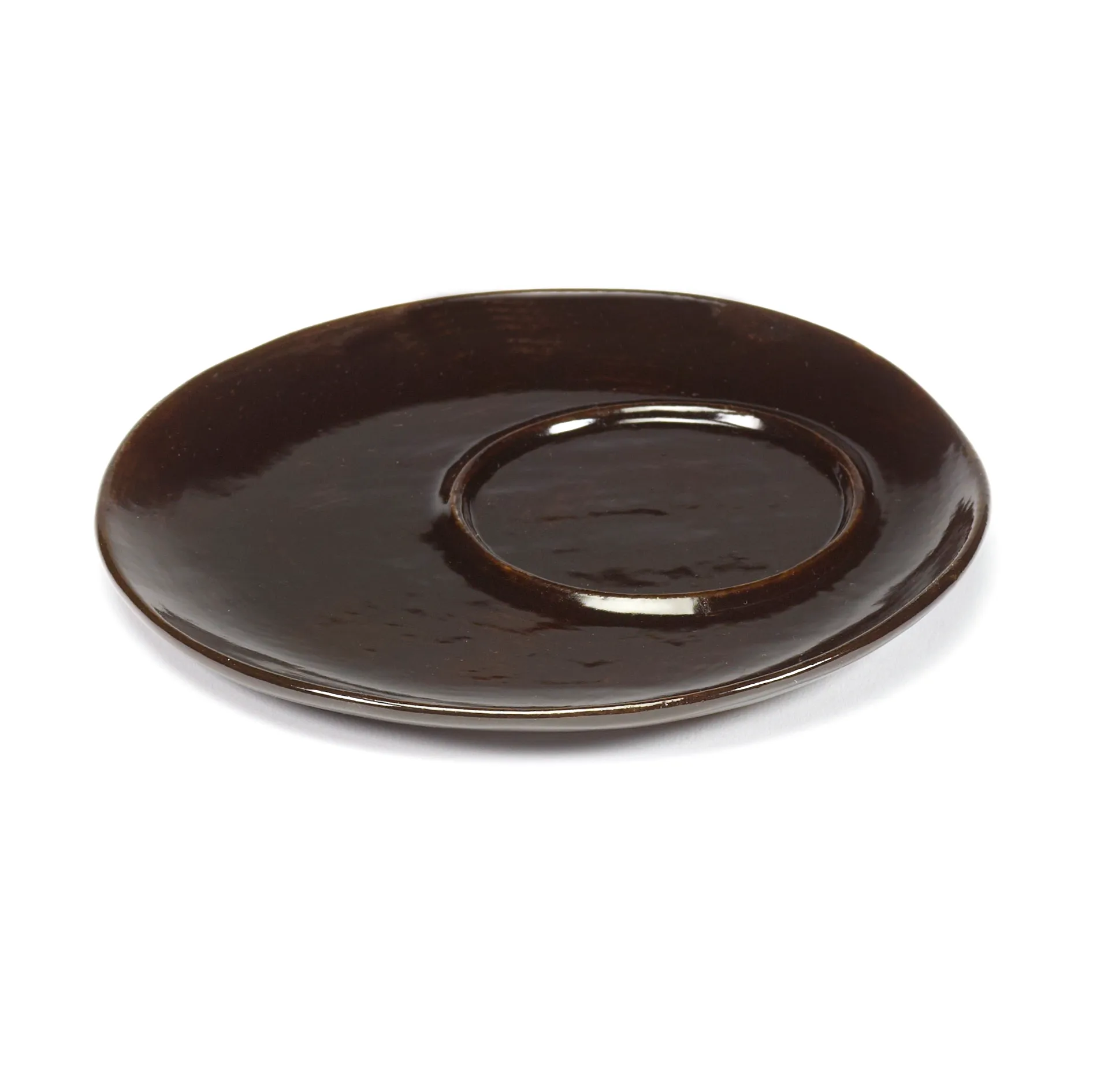La Mère soucoupe pour tasse à café Ø14,5 cm lot de 2, Dark brown Serax