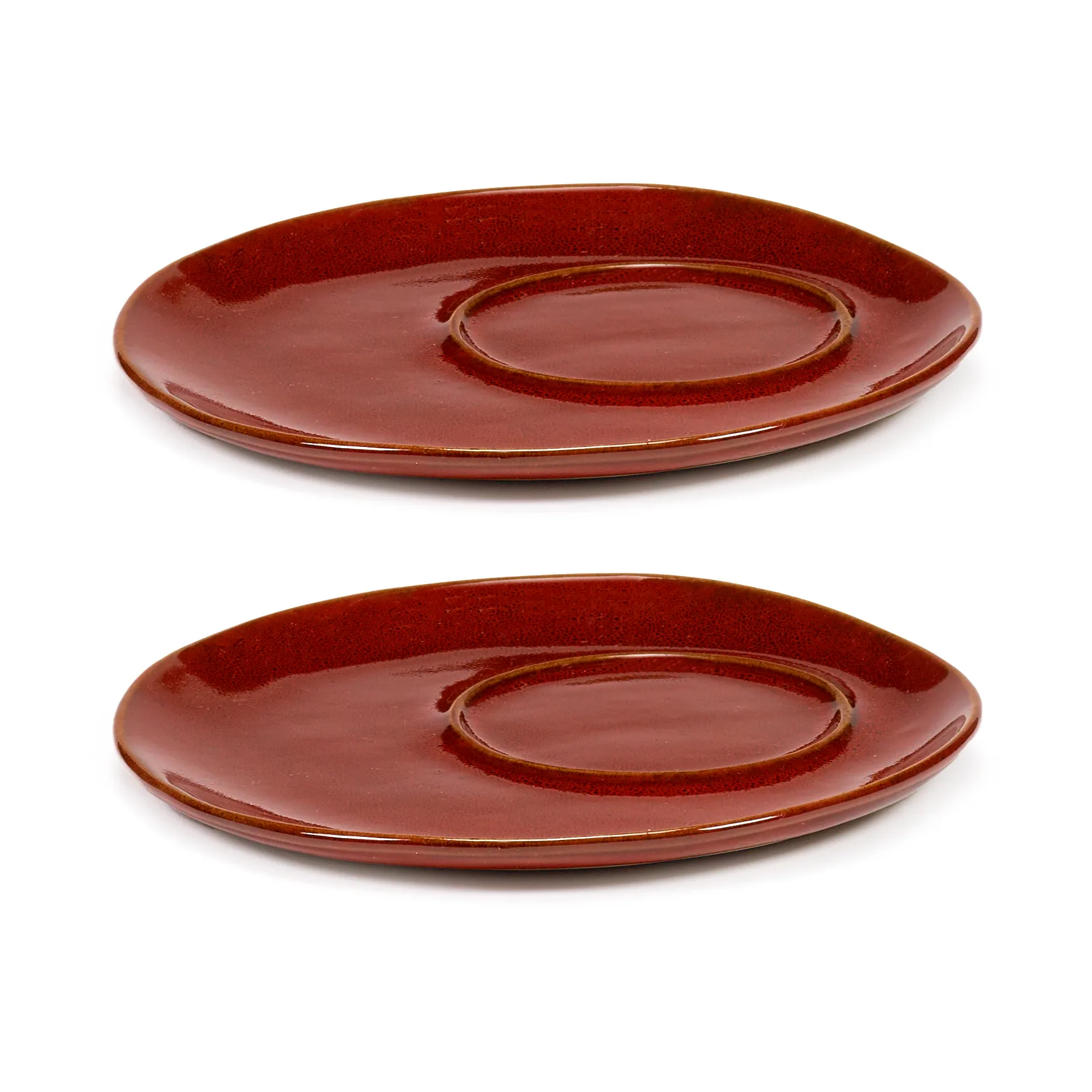 La Mère soucoupe pour tasse à café Ø14,5 cm lot de 2, Venetian red Serax