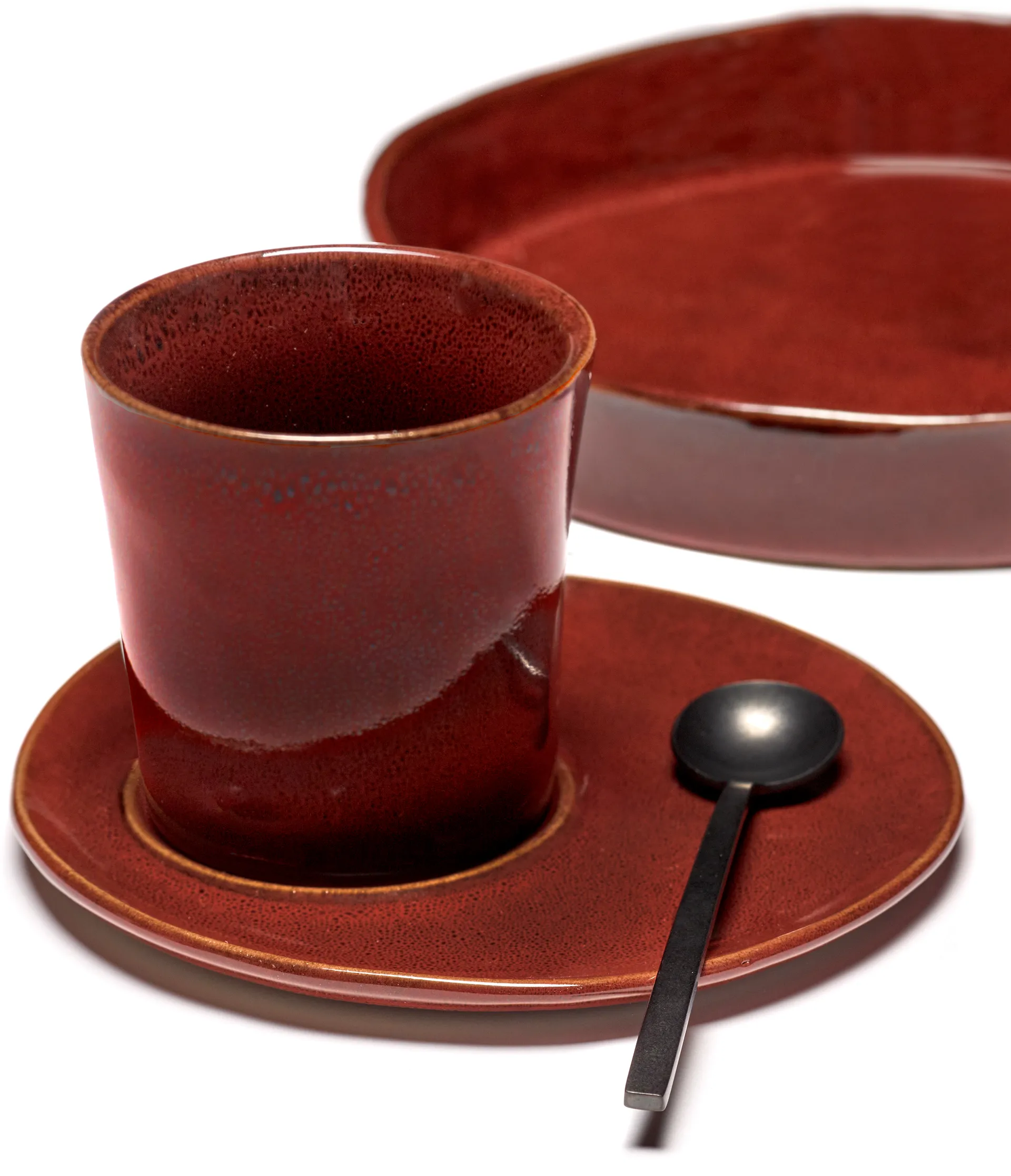 La Mère soucoupe pour tasse à café Ø14,5 cm lot de 2, Venetian red Serax