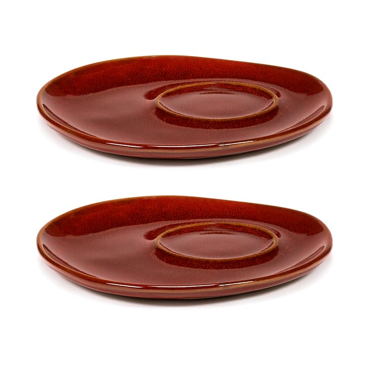 La Mère soucoupe pour tasse à expresso Ø11 cm lot de 2 - Venetian red - Serax