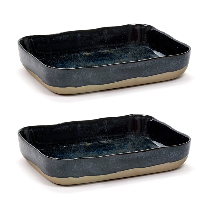 La Nouvelle Table plateau de four No10 22x30 cm lot de 2 - Dark blue - Serax