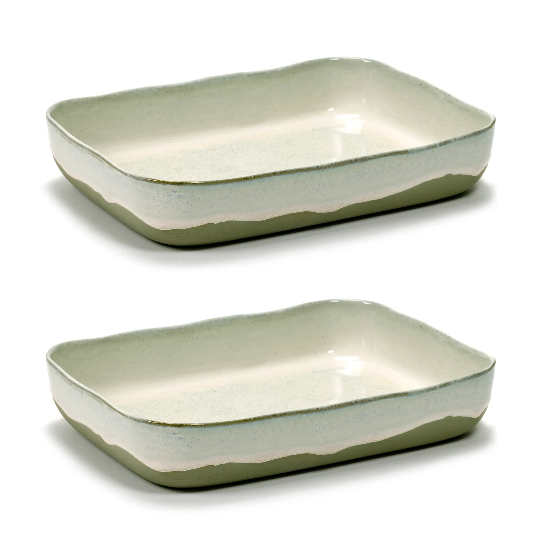 La Nouvelle Table plateau de four No10 22x30 cm lot de 2, White Serax