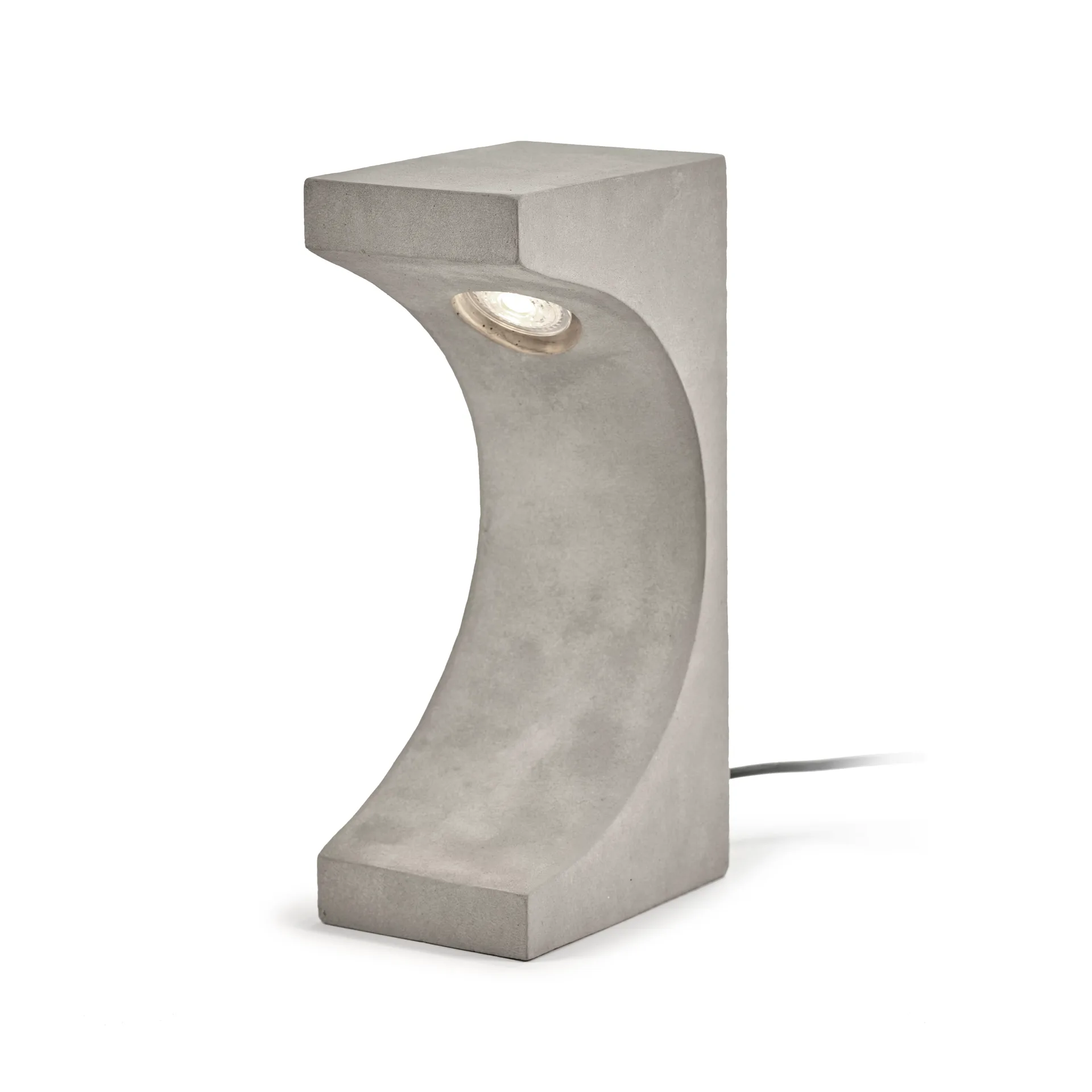 Lampe de table Tangent Concrete 33 cm, Grey Serax