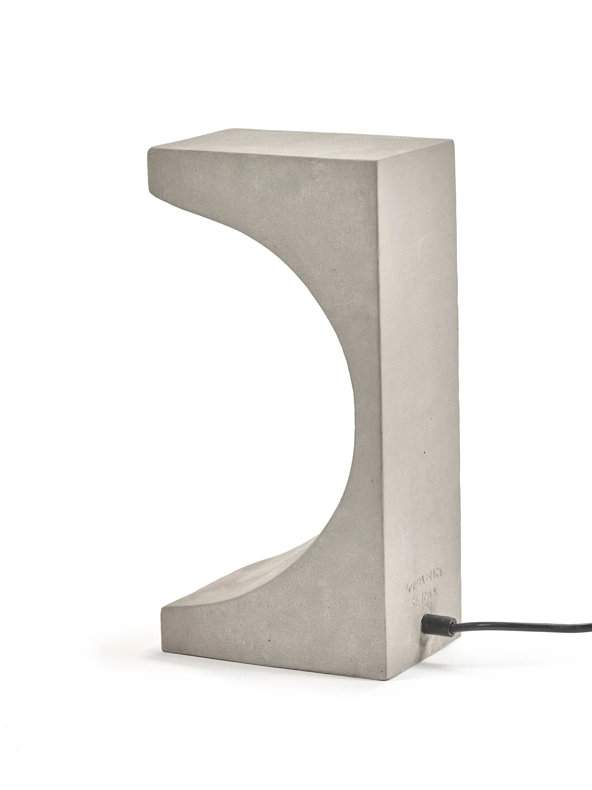 Lampe de table Tangent Concrete 33 cm, Grey Serax