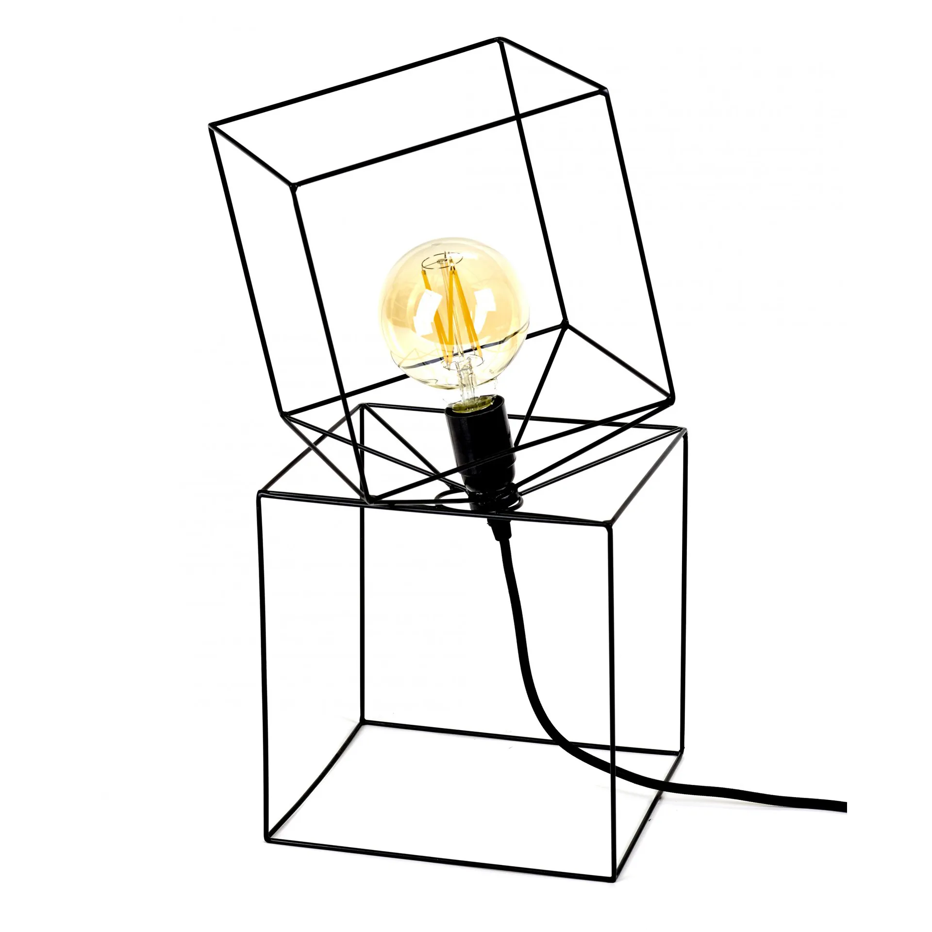 Lampe de table Trompe l'oeil, Noir Serax