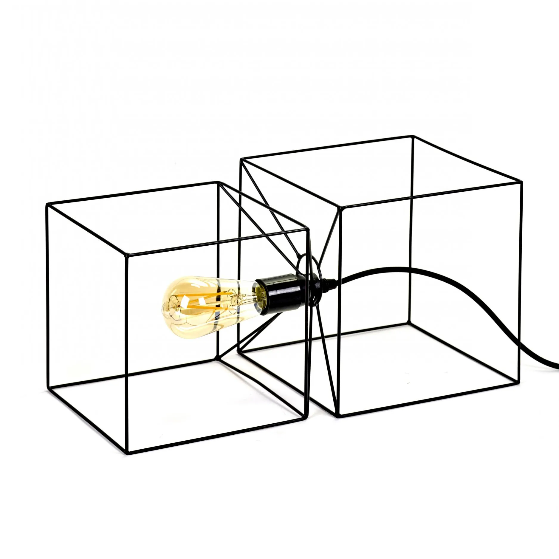 Lampe de table Trompe l'oeil, Noir Serax