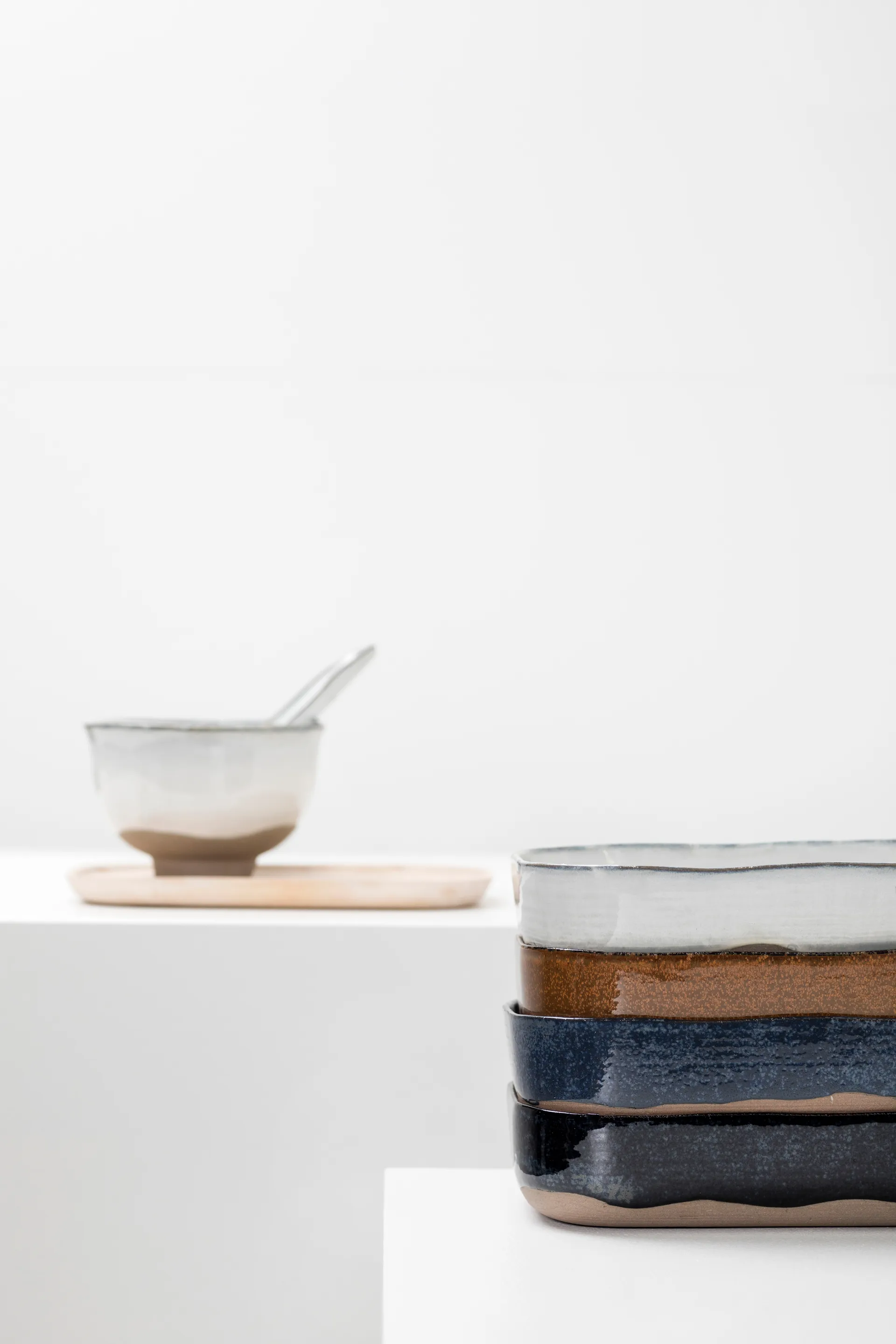 Le Nouvelle Table plateau extra profond No5 L lot de 4, Brown Serax