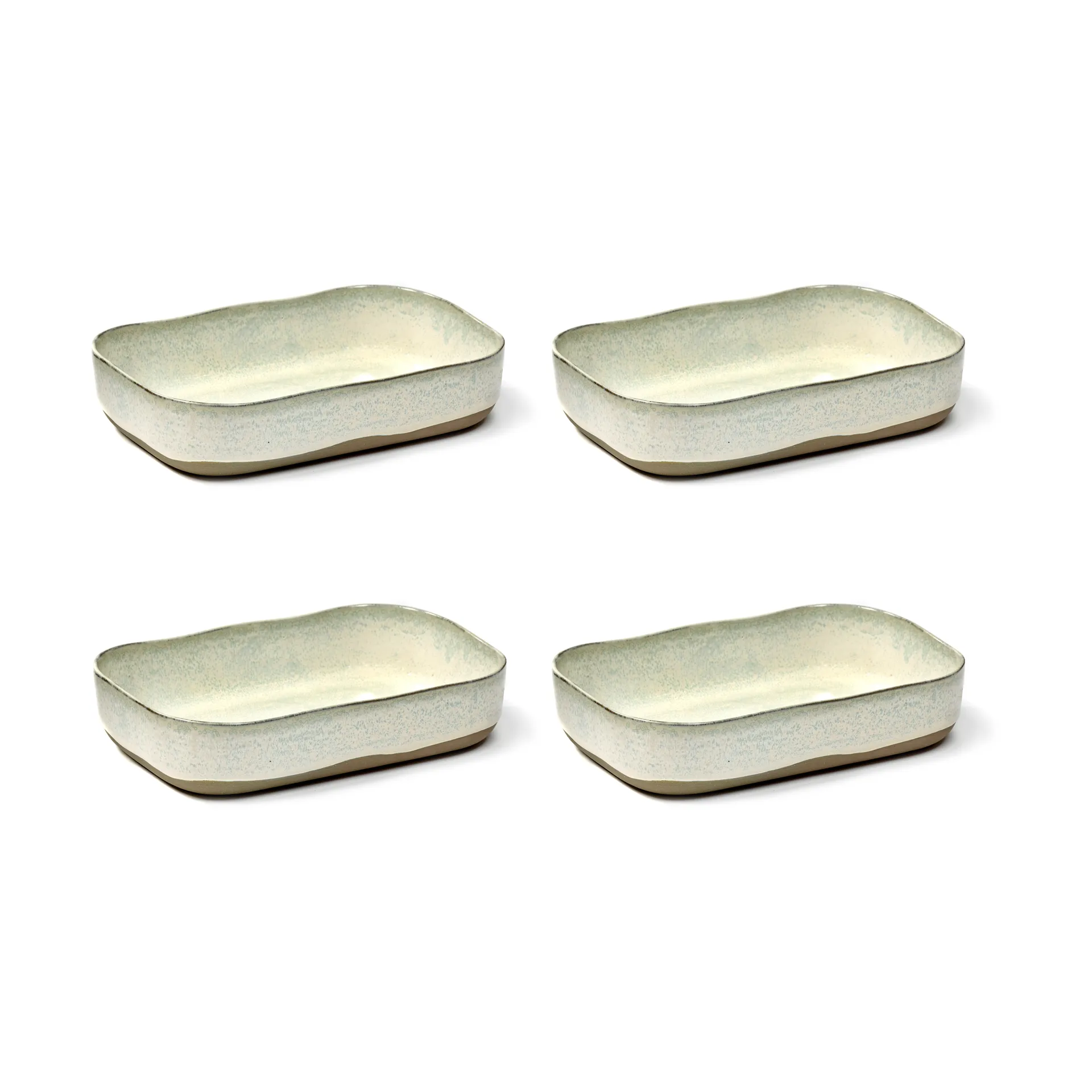 Le Nouvelle Table plateau extra profond No5 L lot de 4, White Serax