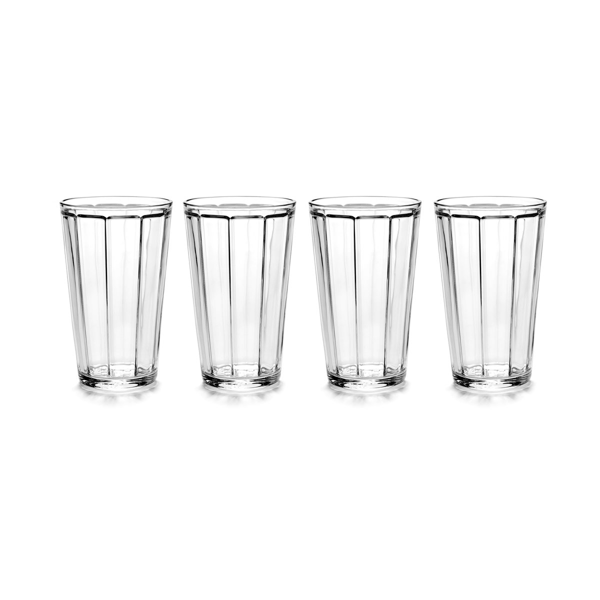 Serax Long verre Surface 45 cl Lot de 4 Transparent Transparent