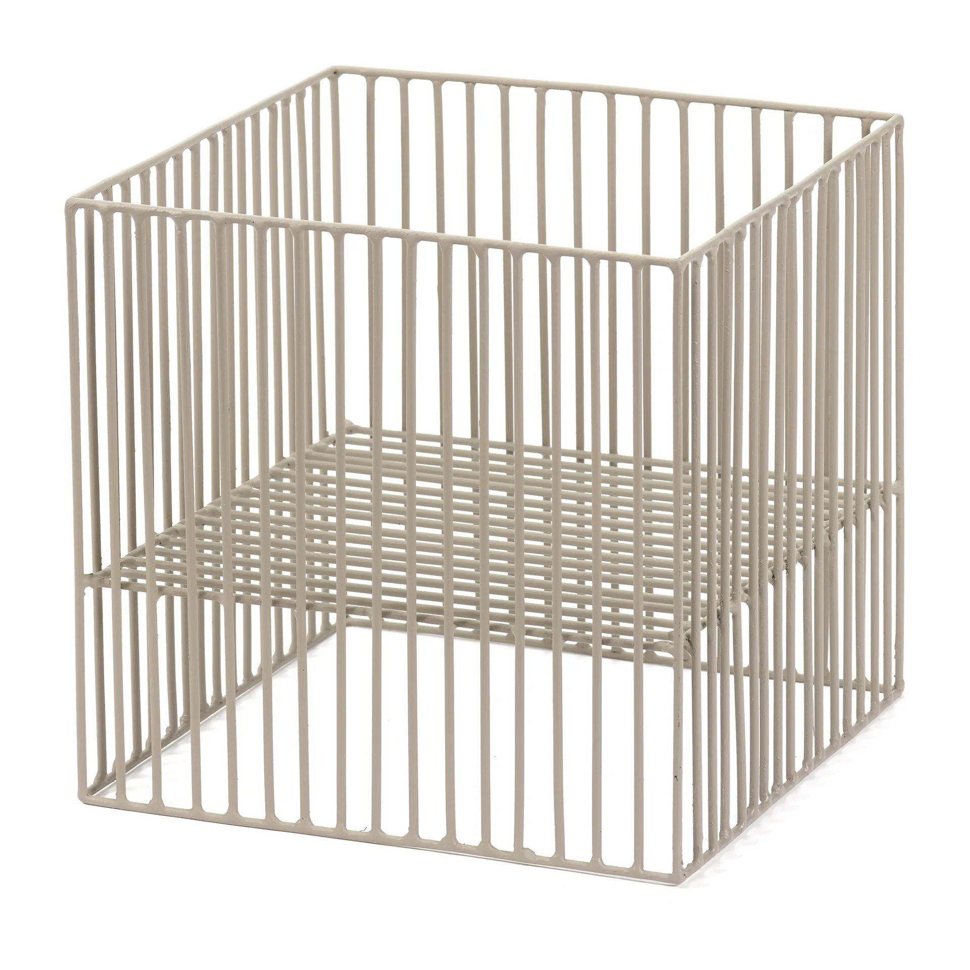 Panier carré Turn 22x22 cm, Gris Serax