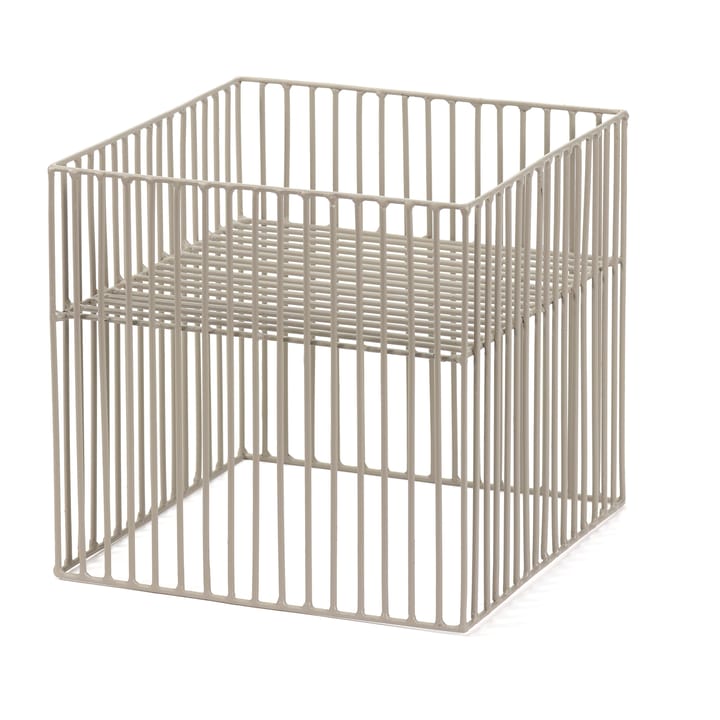 Panier carré Turn 22x22 cm, Gris Serax