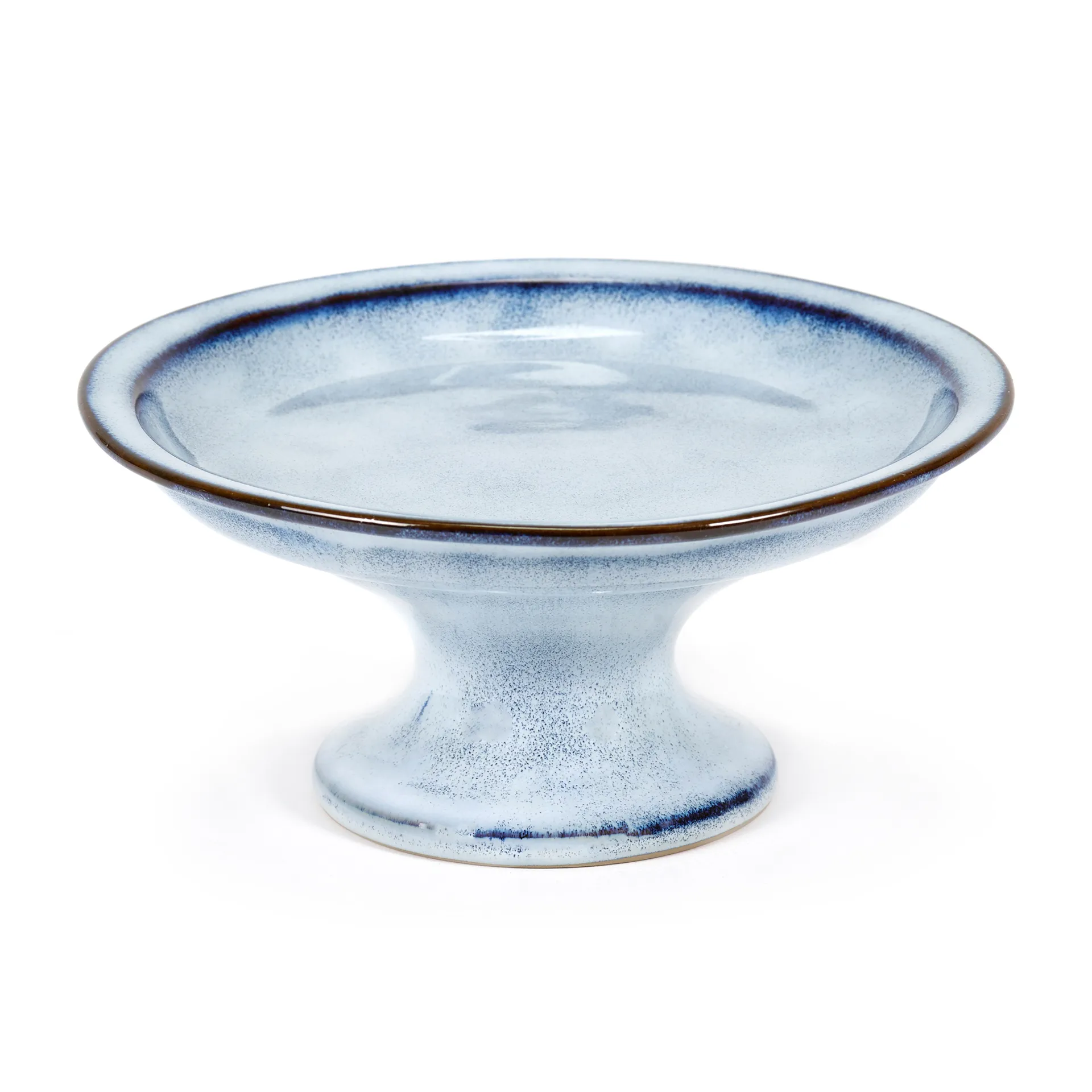 Plat à gâteau émaillé Pure S Ø16,5 cm, Bleu Serax