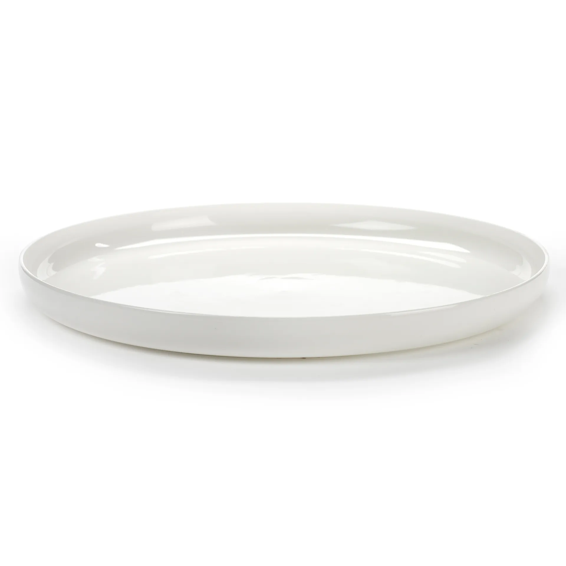 Plat à service Base avec hauts rebords blanc, 32 cm Serax
