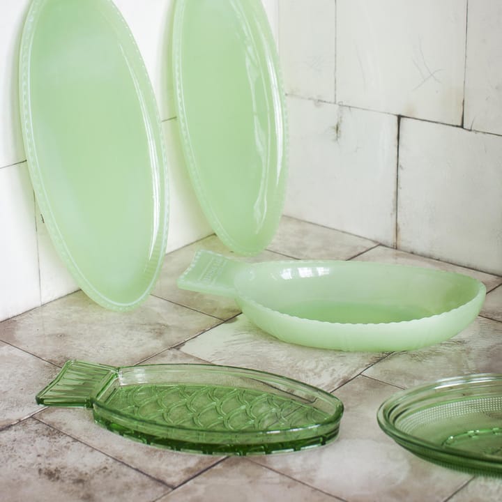 Plat à service Fish & Fish 14x26 cm - Jadeite green - Serax