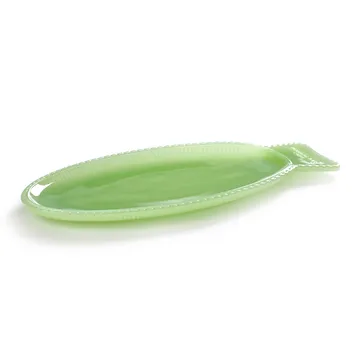 Plat à service Fish & Fish 16x35 cm - Jadeite green - Serax