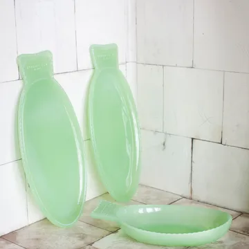 Plat à service Fish & Fish 16x35 cm - Jadeite green - Serax