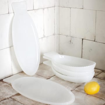 Plat à service Fish & Fish 16x35 cm - Milky white - Serax