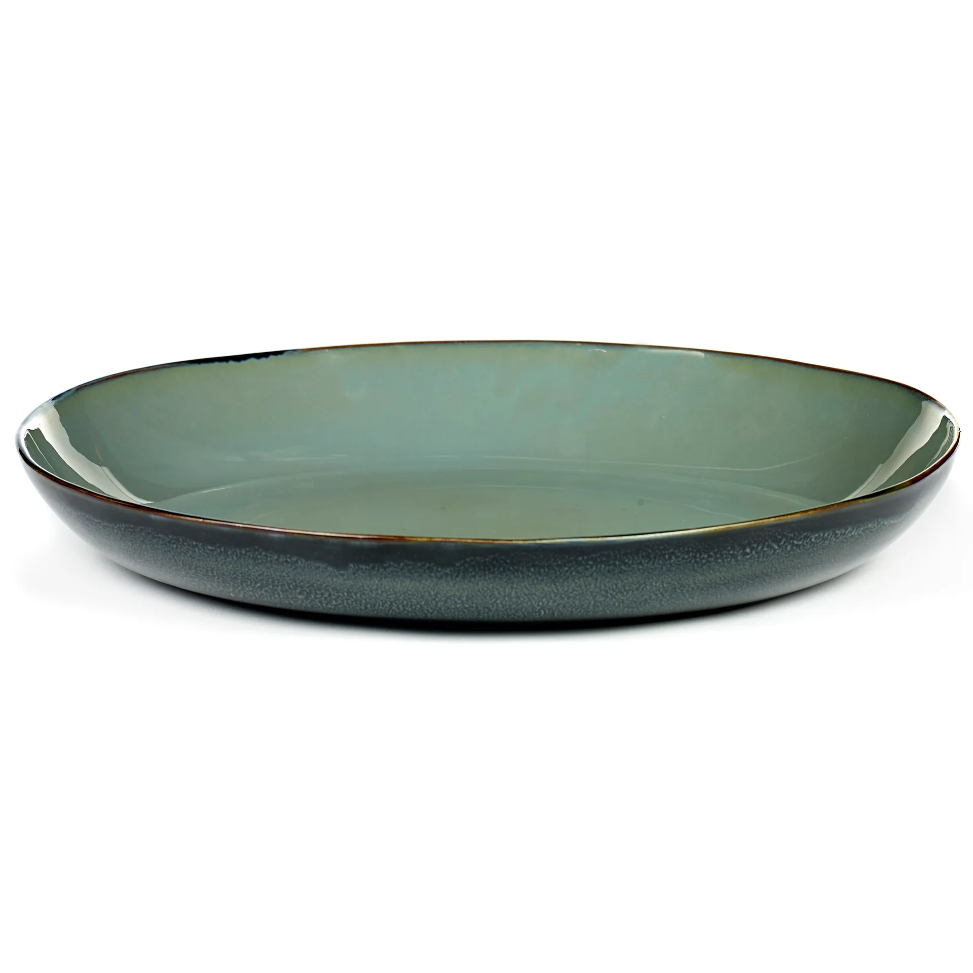 Plat à service Terres de Rêves 35,5 cm, Smokey blue-dark blue Serax