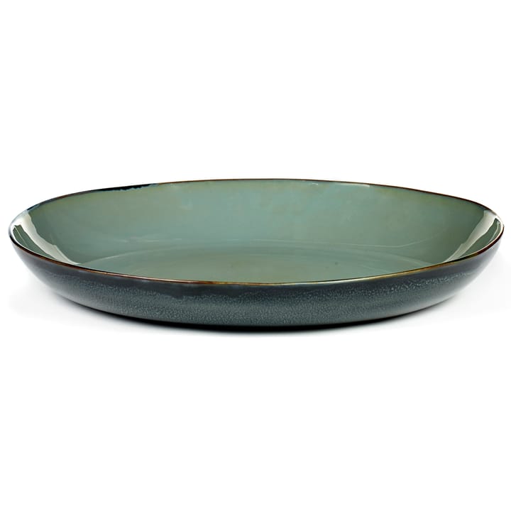 Plat à service Terres de Rêves 35,5 cm - Smokey blue-dark blue - Serax