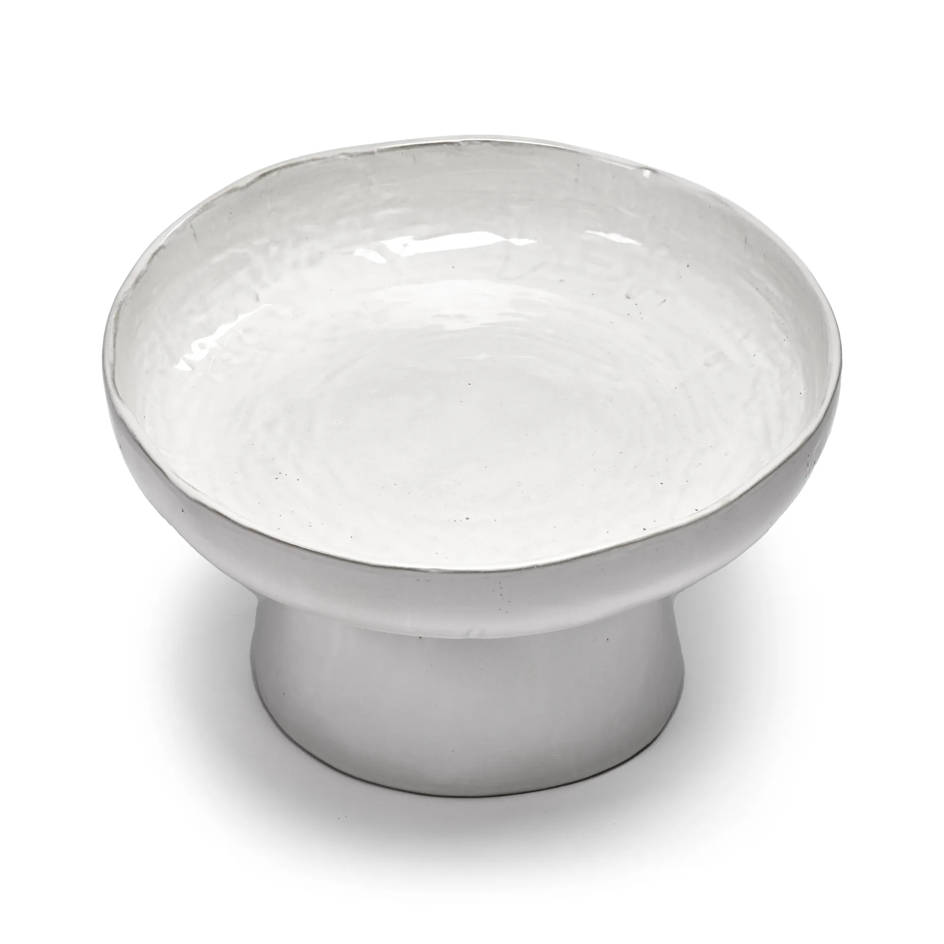 Plat de service La Mère sur pied Ø31 cm, Off white Serax