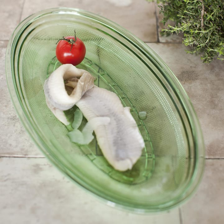 Plat Fish & Fish oval 14x26 cm - Green - Serax