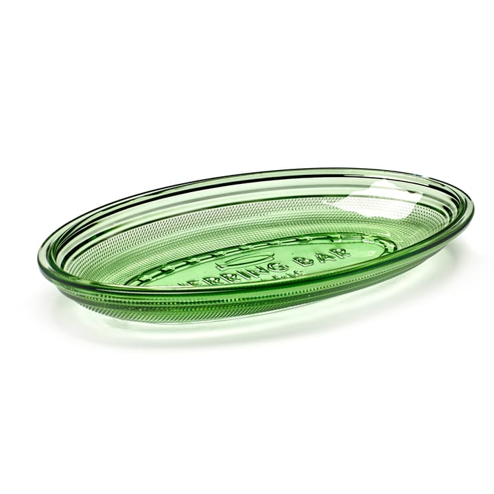 Plat Fish & Fish oval 14x26 cm - Green - Serax