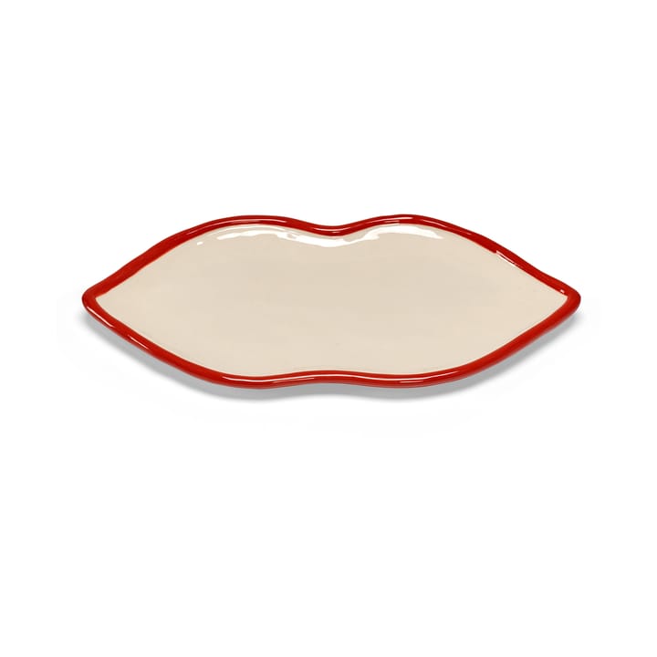 Plateau Les Objets Mouleversants L - Red-white - Serax