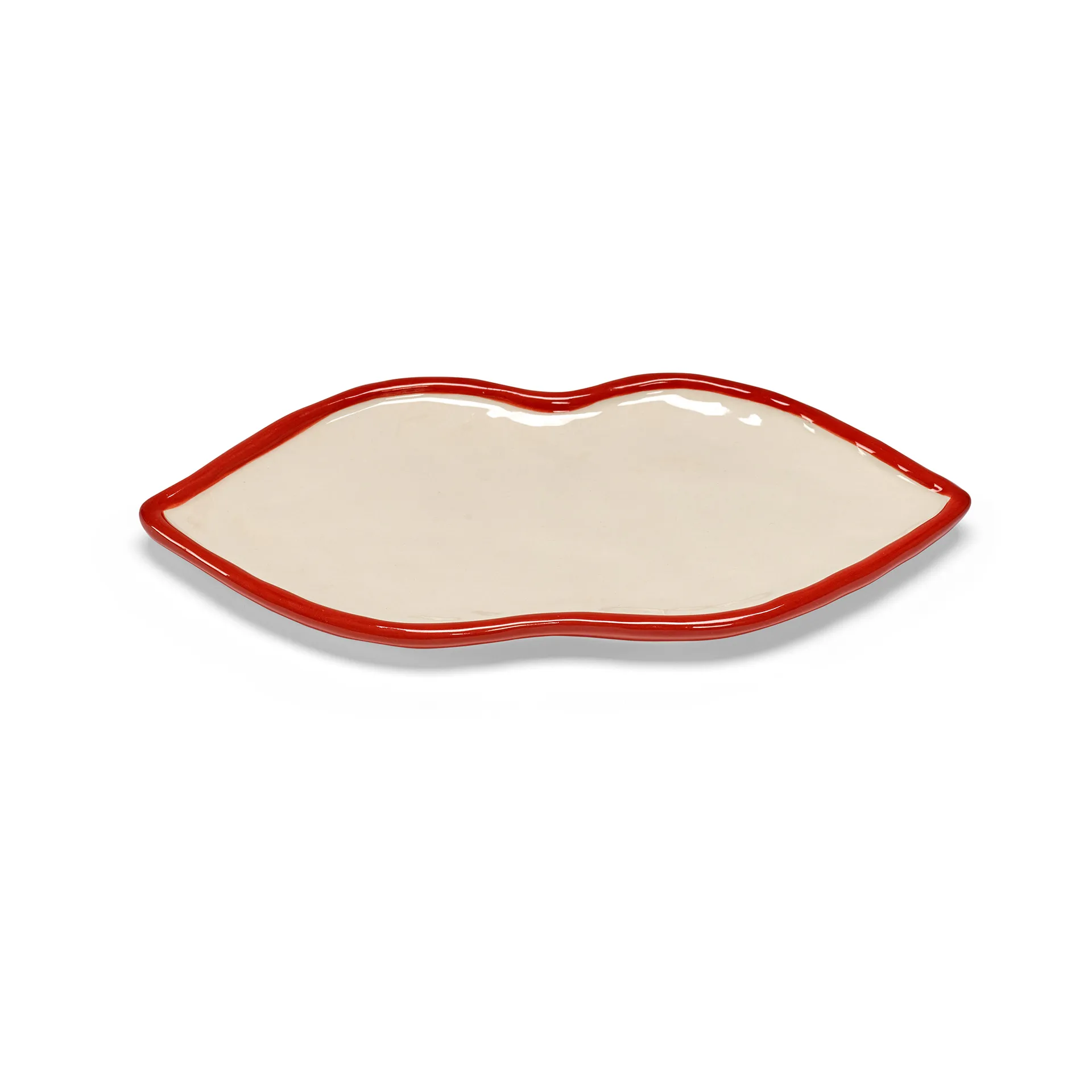 Plateau Les Objets Mouleversants M, Red-white Serax